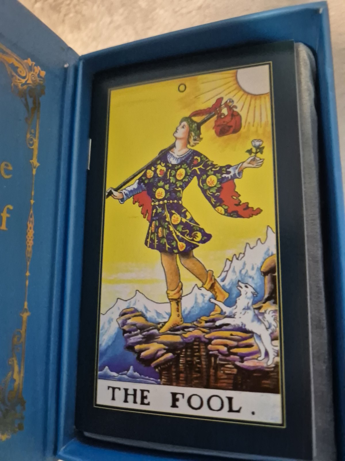 Blue & Gold Foil Tarot Cards – Moonlight Celestial Edition