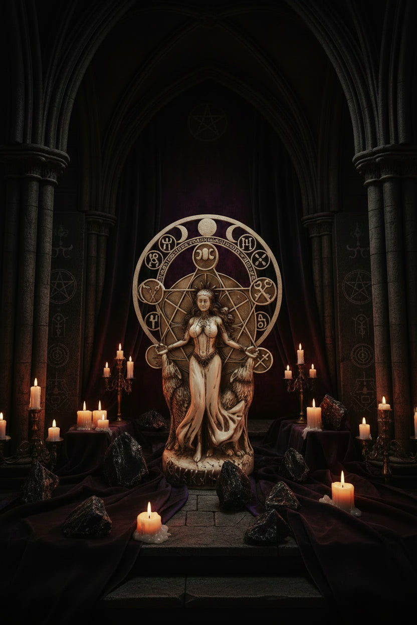 Hecate Goddess Statue – Guardian of the Crossroads 24cm