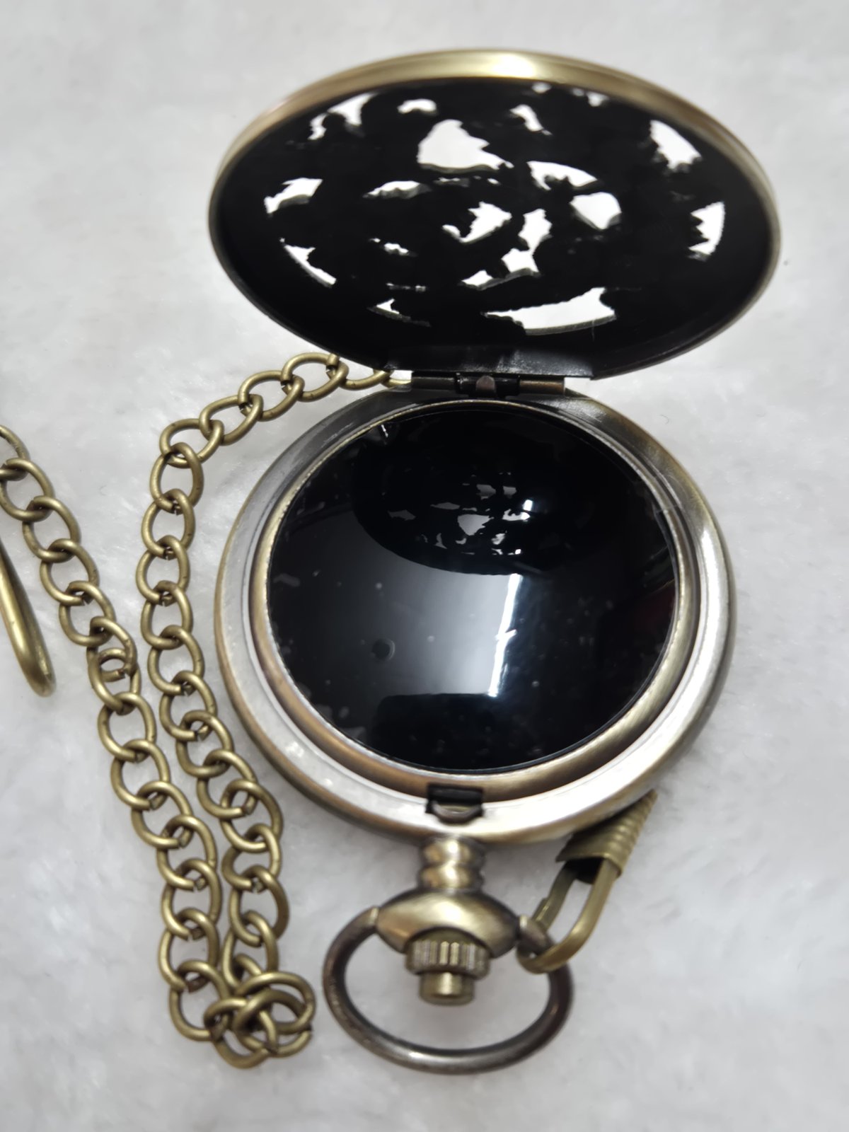 Vintage Dragon & Phoenix Pocket Watch Necklace