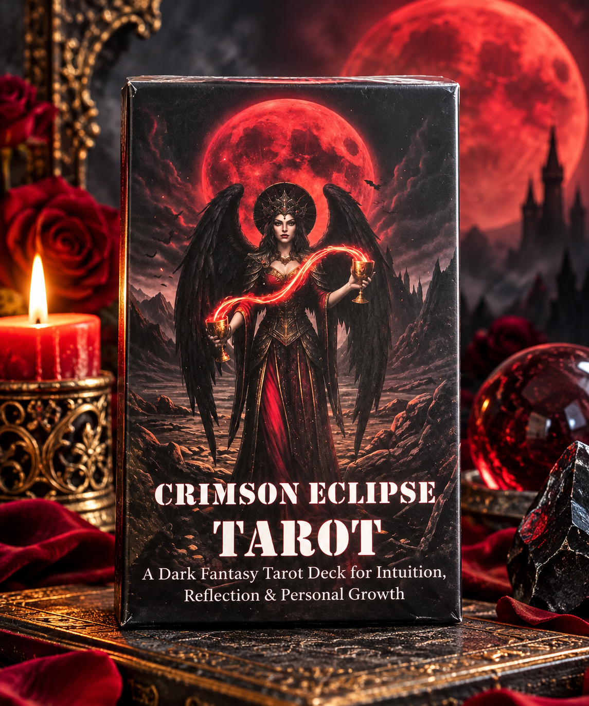 Crimson Eclipse Tarot – Dark Fantasy & Gothic Tarot Deck