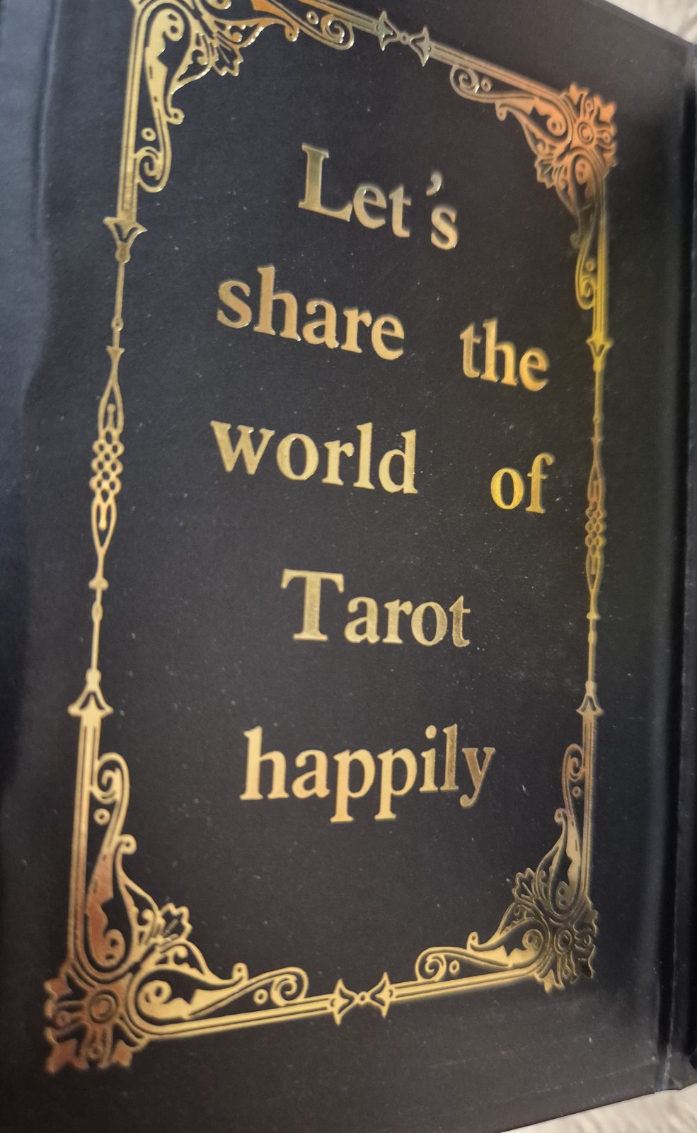 Black & Gold Foil Tarot Cards – Classic Midnight Edition