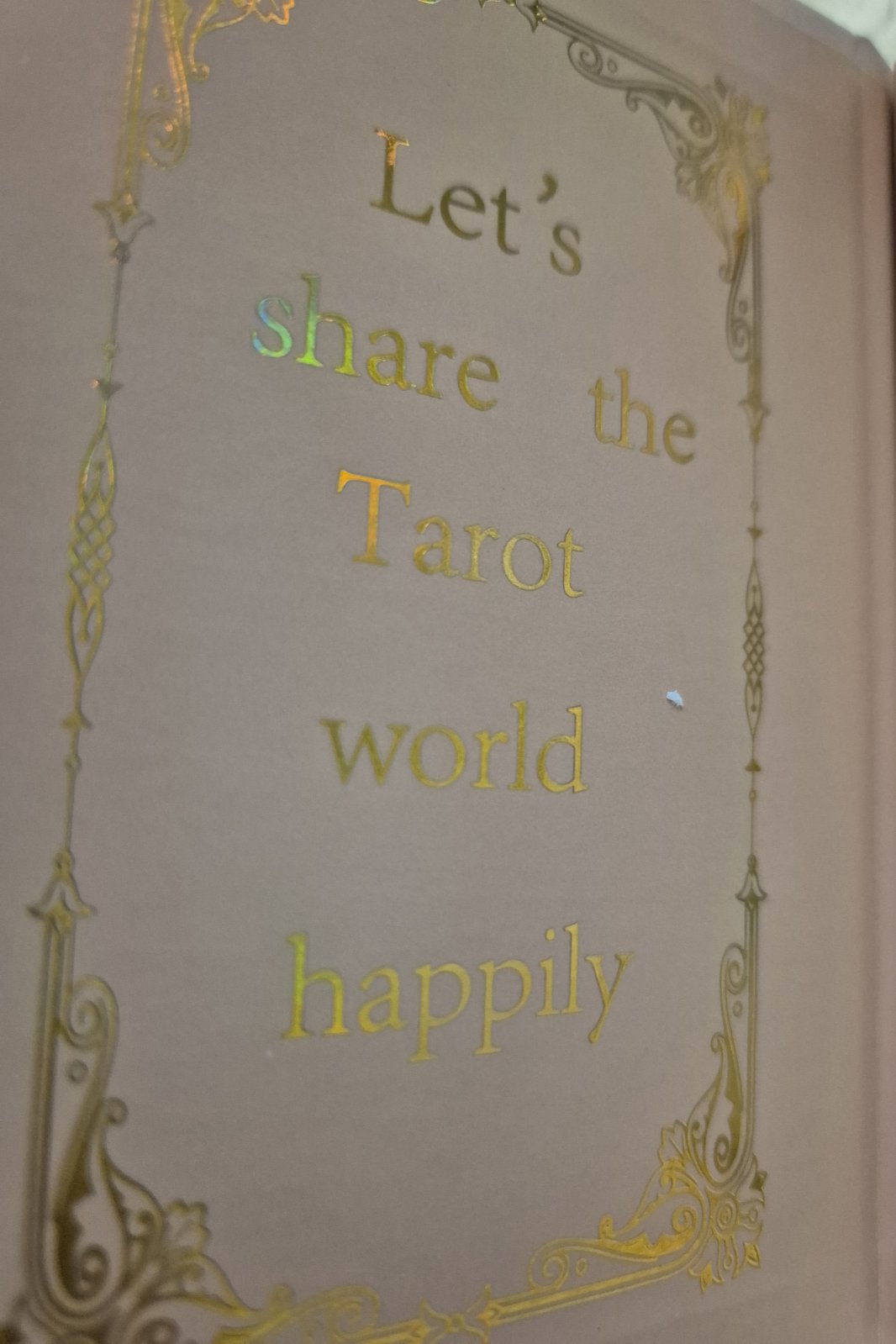 Rose Pink & Gold Foil Tarot Cards – Luxury Rose Gold Edition with Guidebook
