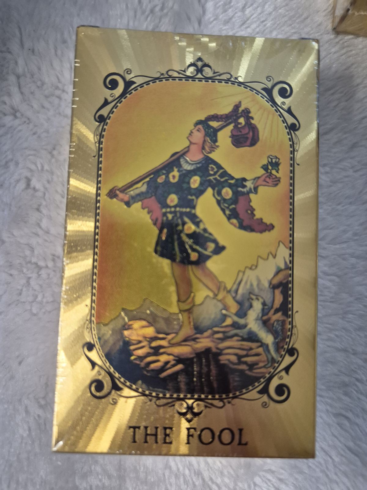 Gold Foil Tarot Cards – Golden Sun & Moon Celestial Edition
