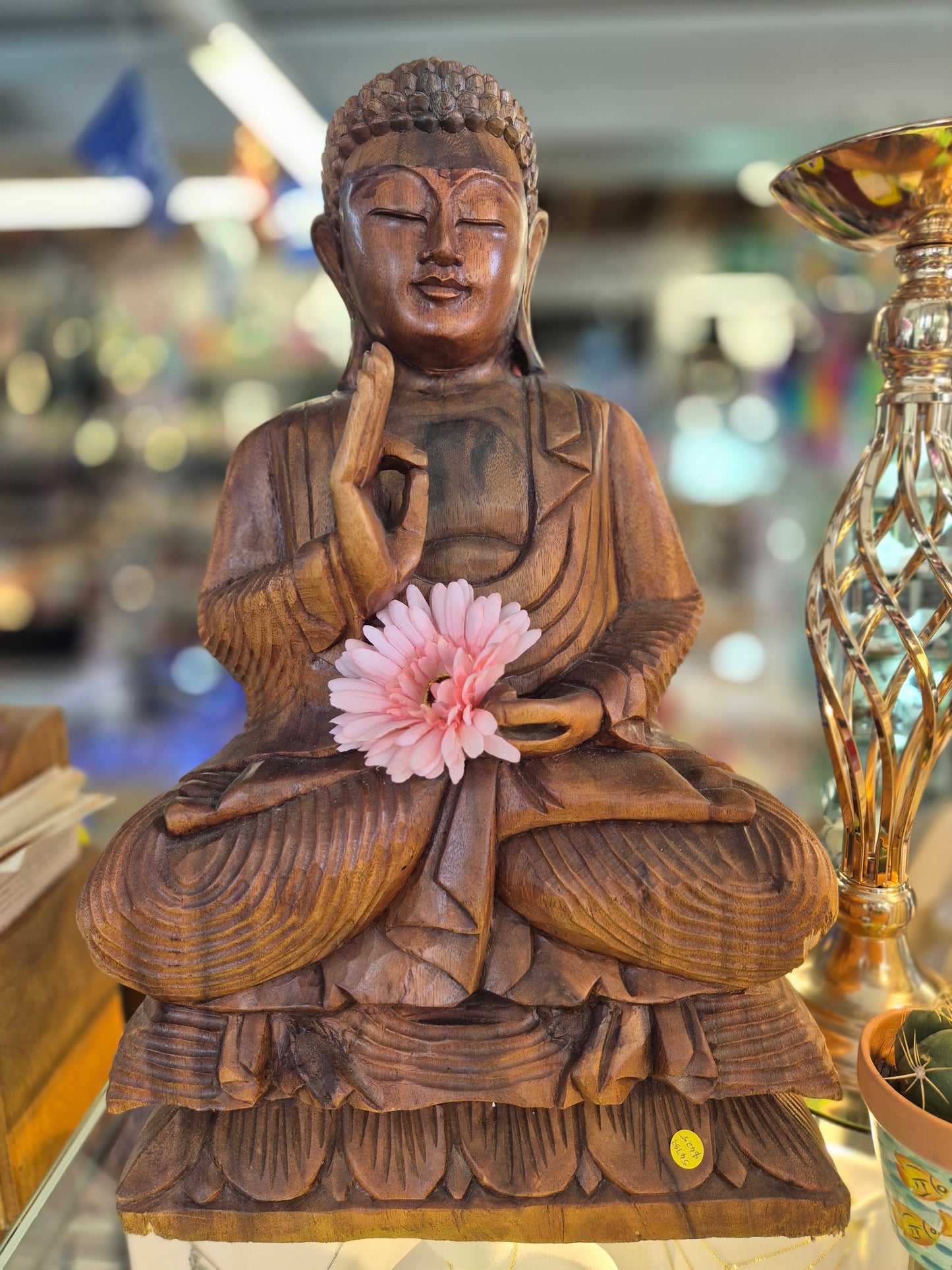 Beautiful wooden Buddha