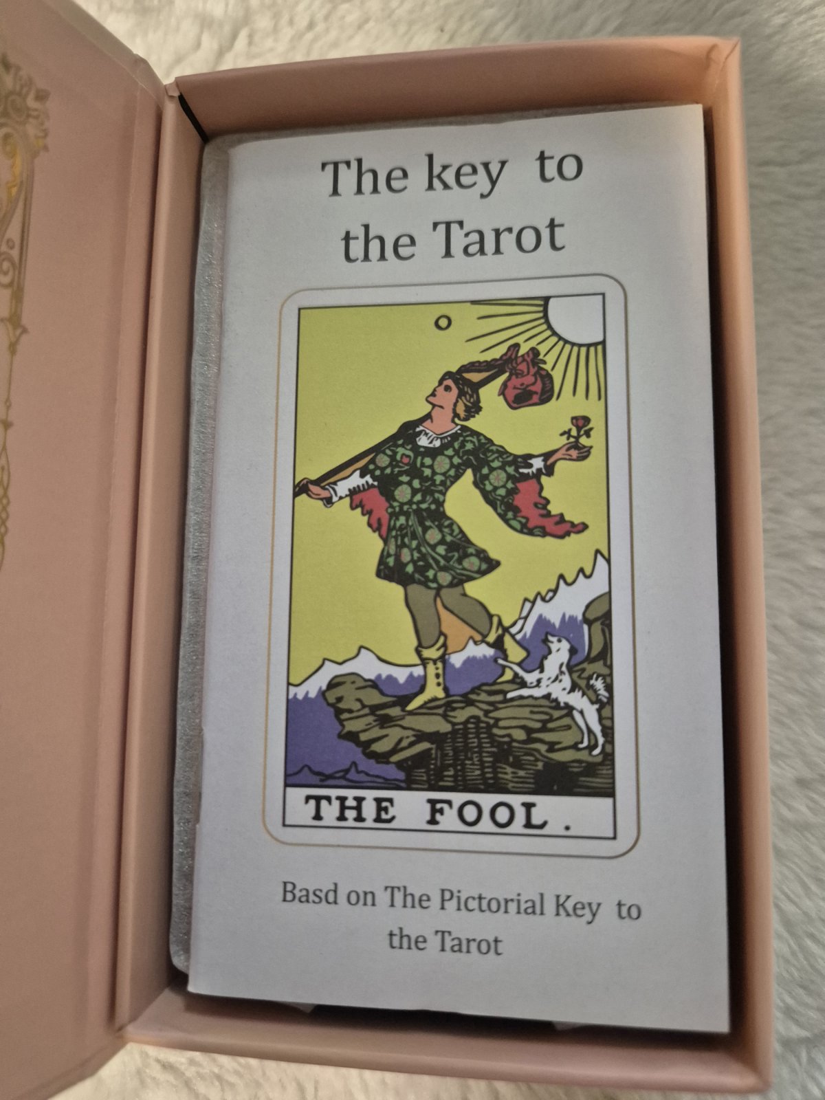 Rose Pink & Gold Foil Tarot Cards – Luxury Rose Gold Edition with Guidebook