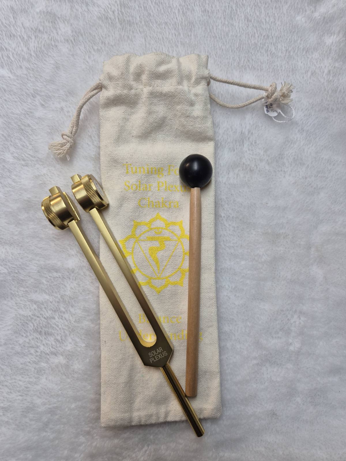 Beautifully presented Solar Plexus Chakra Tuning Fork Set designed for meditation, chakra work and sound-based spiritual practices. Traditionally associated with personal power, confidence, balance and inner strength.