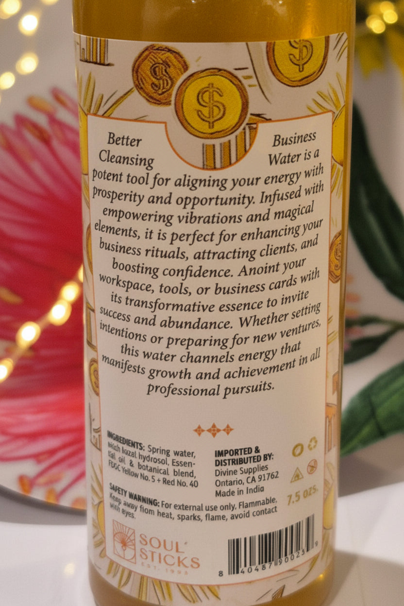 Better Business Cleansing Water – Attract, Prosper & Grow