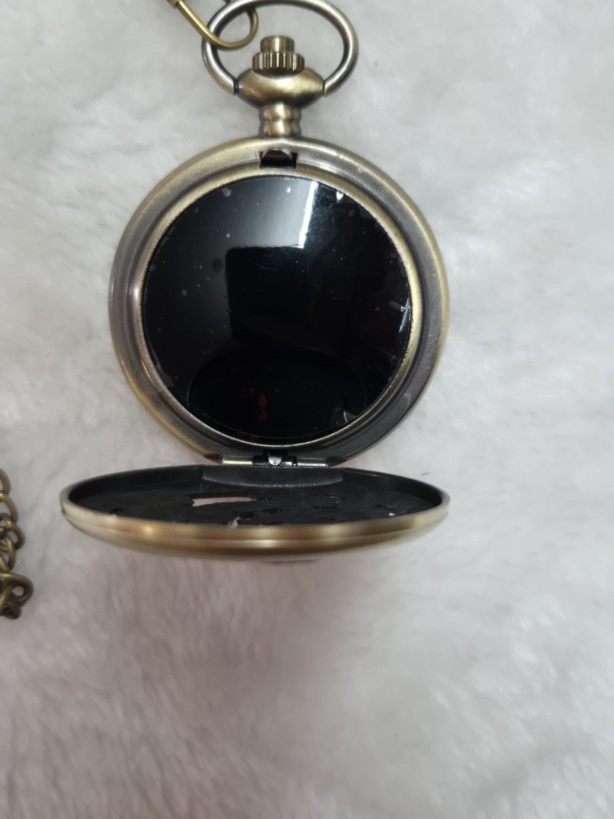Vintage Dragon & Phoenix Pocket Watch Necklace