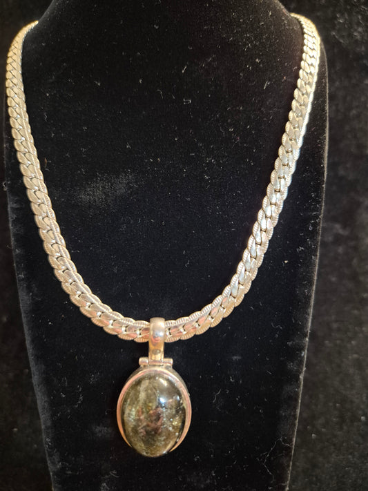 Stirling Silver labradorite necklace