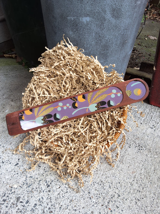 Sagrada Madre Incense Porta Sahumerio Wood Purple