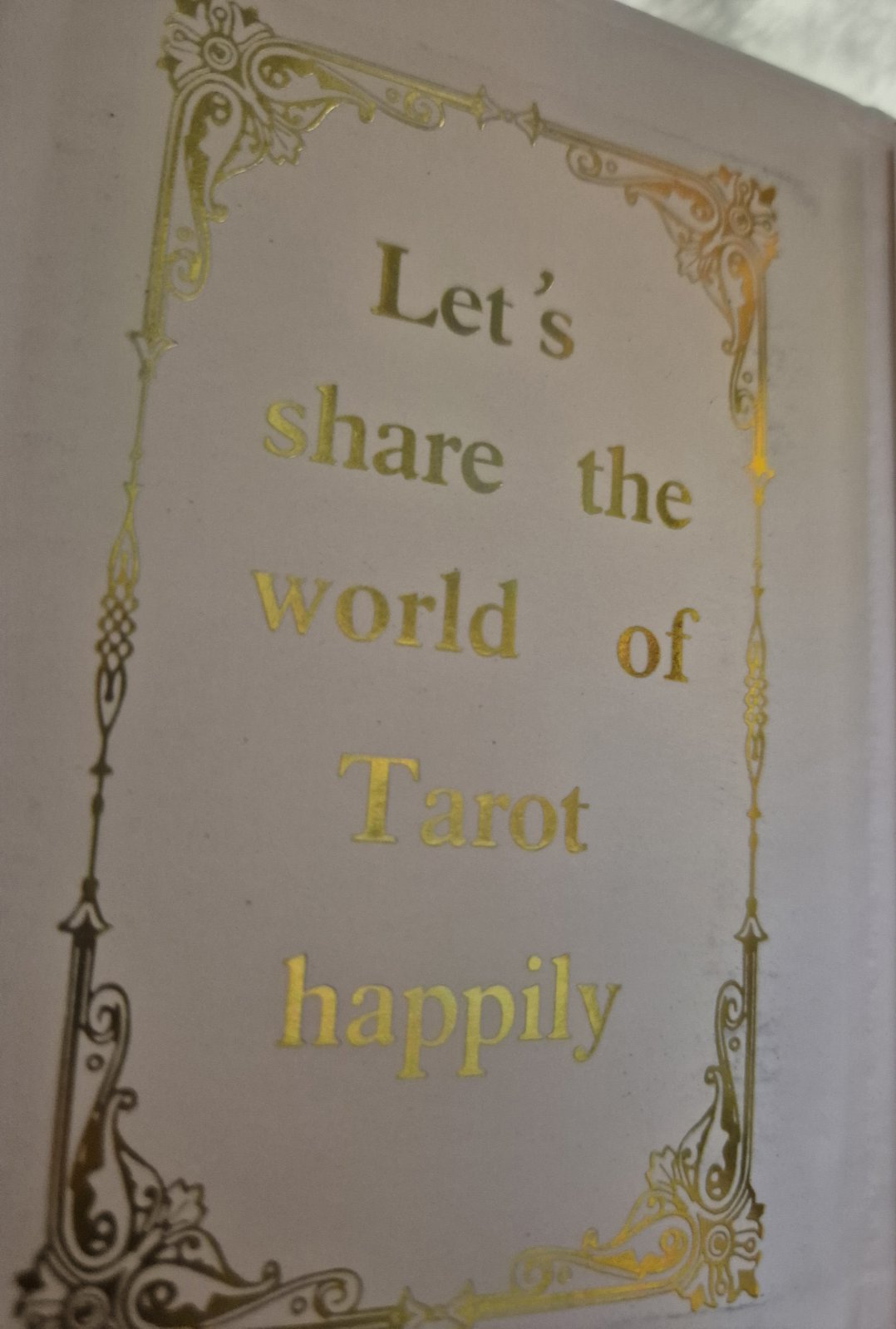 Blush Pink & Gold Foil Tarot Cards – Burgundy Celestial Edition