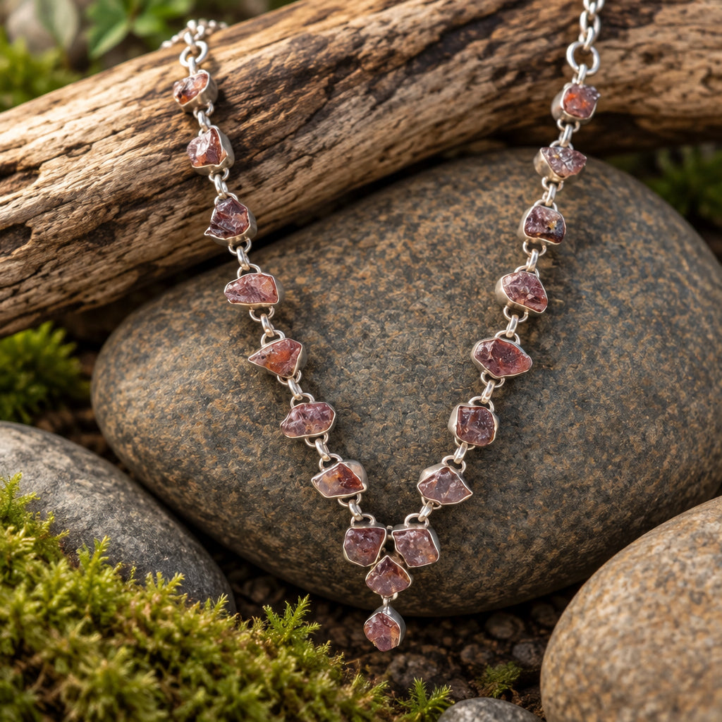 Phantom Quartz Raw Stone Necklace
Transformation • Growth • Clarity • Inner Strength