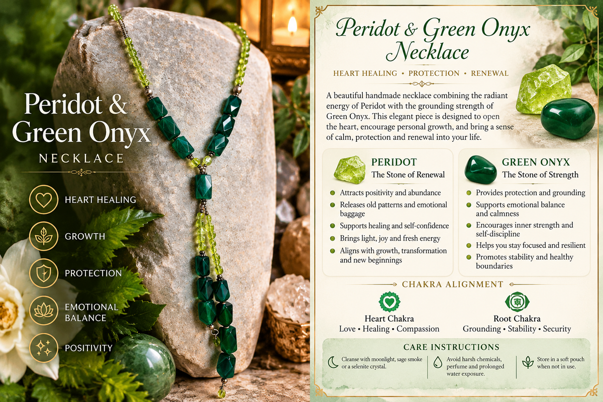 Peridot & Green Onyx Statement