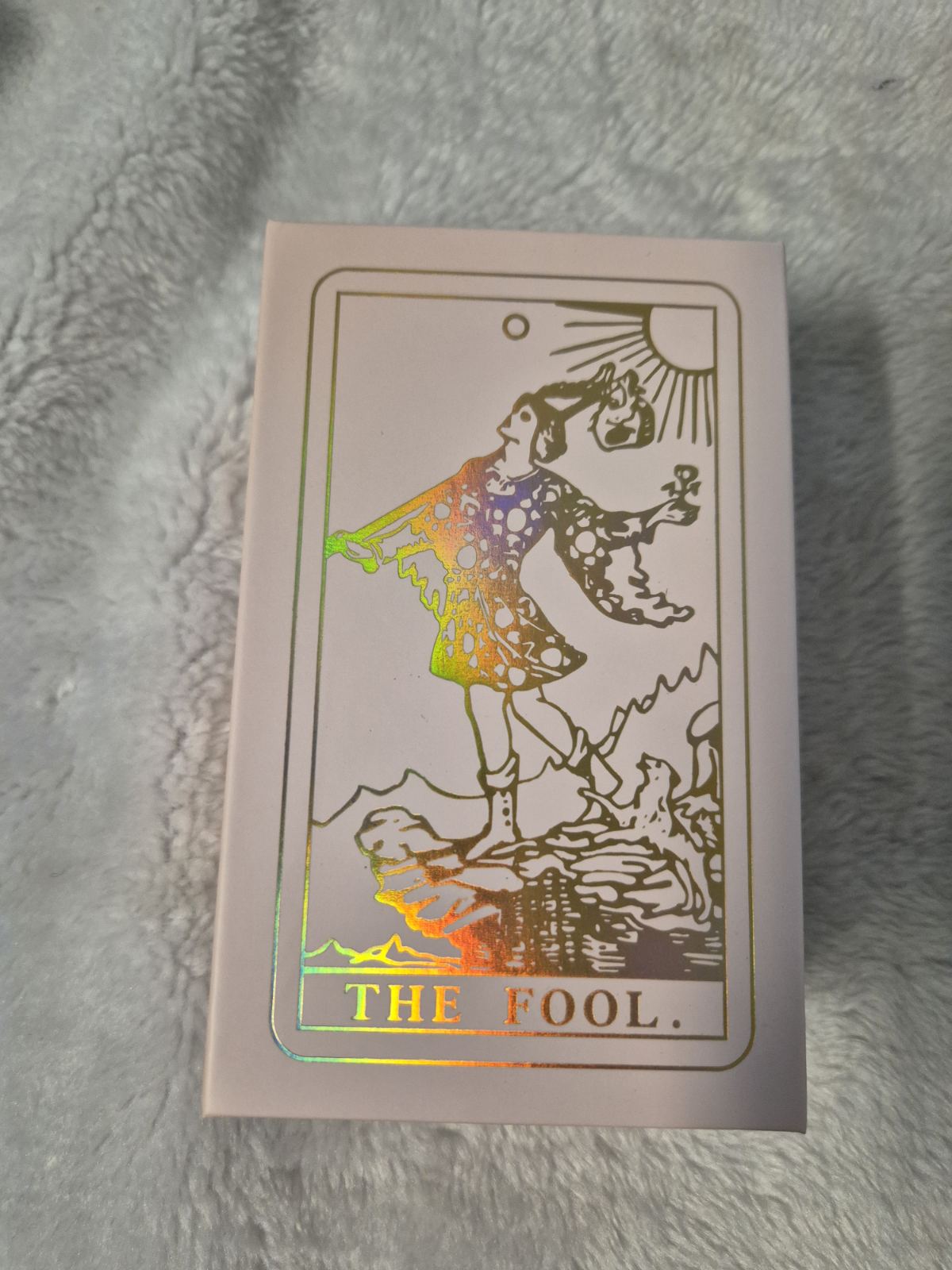 Blush Pink & Gold Foil Tarot Cards – Burgundy Celestial Edition