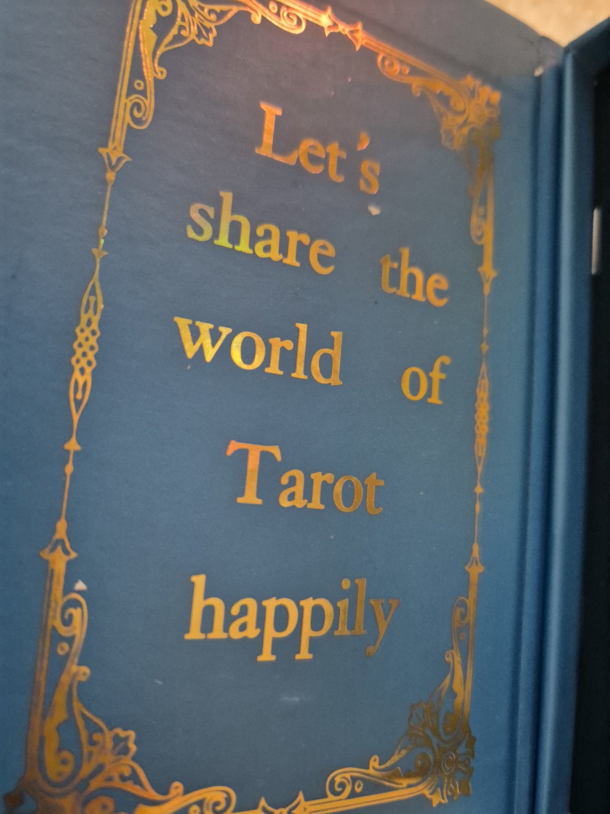 Blue & Gold Foil Tarot Cards – Moonlight Celestial Edition