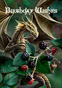 Blackberry Dragon Card